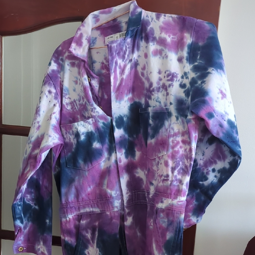 Universal Purple and Blue Tie-Dye Apparel